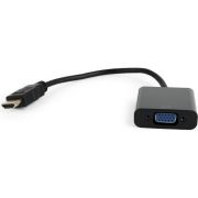 Кабель-переходник HDMI-VGA, 15 см, CABLEXPERT, M-F, для передачи аналогового видео, A-HDMI-VGA-04