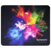 Коврик для мыши SONNEN «EXPLOSIVE», резина + ткань, 220х180х3 мм, 513291