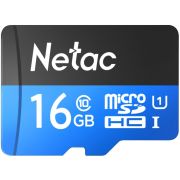 Карта памяти microSDHC 16 ГБ NETAC P500 Standard, UHS-I U1,80 Мб/с (class 10), адаптер, NT02P500STN-016G-R