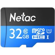 Карта памяти microSDHC 32 ГБ NETAC P500 Standard, UHS-I U1, 80 Мб/с (class 10), адаптер, NT02P500STN-032G-R