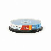 Диск CD-R MIREX, 700 Мб, 48x, Cake Box (упаковка на шпиле), КОМПЛЕКТ 10 шт., UL120051A8L