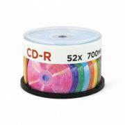 Диск CD-R MIREX Random Color, 700 Мб, 48x, Cake Box (упаковка на шпиле), КОМПЛЕКТ 50 шт., цветные, UL120009A8B