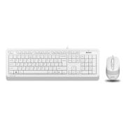 Набор проводной A4TECH Fstyler FG1010, USB, клавиатура 104 клавиши, мышь 3 кнопки + 1 кнопка-колесо, белая, 1147556