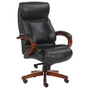 Кресло из натуральной кожи BRABIX PREMIUM «Infinity EX-707», дерево, черное, 531826