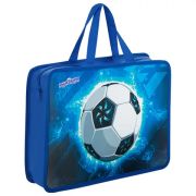 Папка на молнии с ручками А4 «Юнландия» Football, пластик, 272158