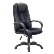 Кресло компьютерное BRABIX PREMIUM «Rapid GM-102», экокожа/ткань, черное/серое, 532105