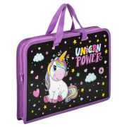 Папка на молнии с ручками А4 «Юнландия» Magic unicorn, 1 отделение, 270944