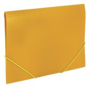 Папка на резинках «Brauberg» Contract, желтая, до 300 листов, 0,5мм, бизнес-класс, 221800