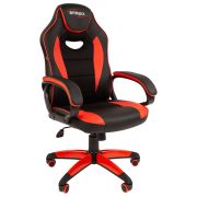 Кресло компьютерное BRABIX «Blaze GM-162», TW/экокожа, черное/красное, 532580, 7083508