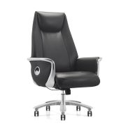 Кресло HAWASAN (ХАВАСАН) PREMIUM EX-800, до 200 кг, синхромеханизм, алюминий, экокожа, черное, 533234