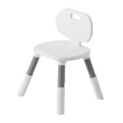 Стул детский растущий BRABIX KIDS CC-001, 2-8 лет, пластик серый + белый, 533293