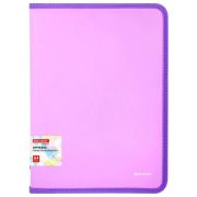 Папка на молнии А4 «Brauberg» PASTEL, 330х240мм, 600мкм, цвет лиловый, 271971