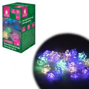 Электрогирлянда-нить комнатная 2 м, 20 LED, с насадками, вид: «Звёзды», мультицветная, на батарейках, ЗОЛОТАЯ СКАЗКА, 592477