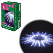 Электрогирлянда-нить комнатная 2 м, 20 LED, с насадками, вид: «Сосульки», холодный белый, на батарейках, ЗОЛОТАЯ СКАЗКА, 592561