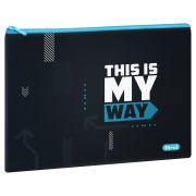 Папка с декоративными нашивками А4 Först «Way to win», 340*245мм, 1 отделение, полиуретан