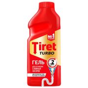 Средство для прочистки канализационных труб 500 мл, TIRET (Тирет) «Turbo», гель, 8147369
